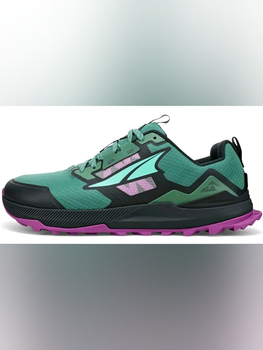 Altra Lone Peak 7 Men’s Size 11.5 Green Teal Trail Running Shoes Zero Drop